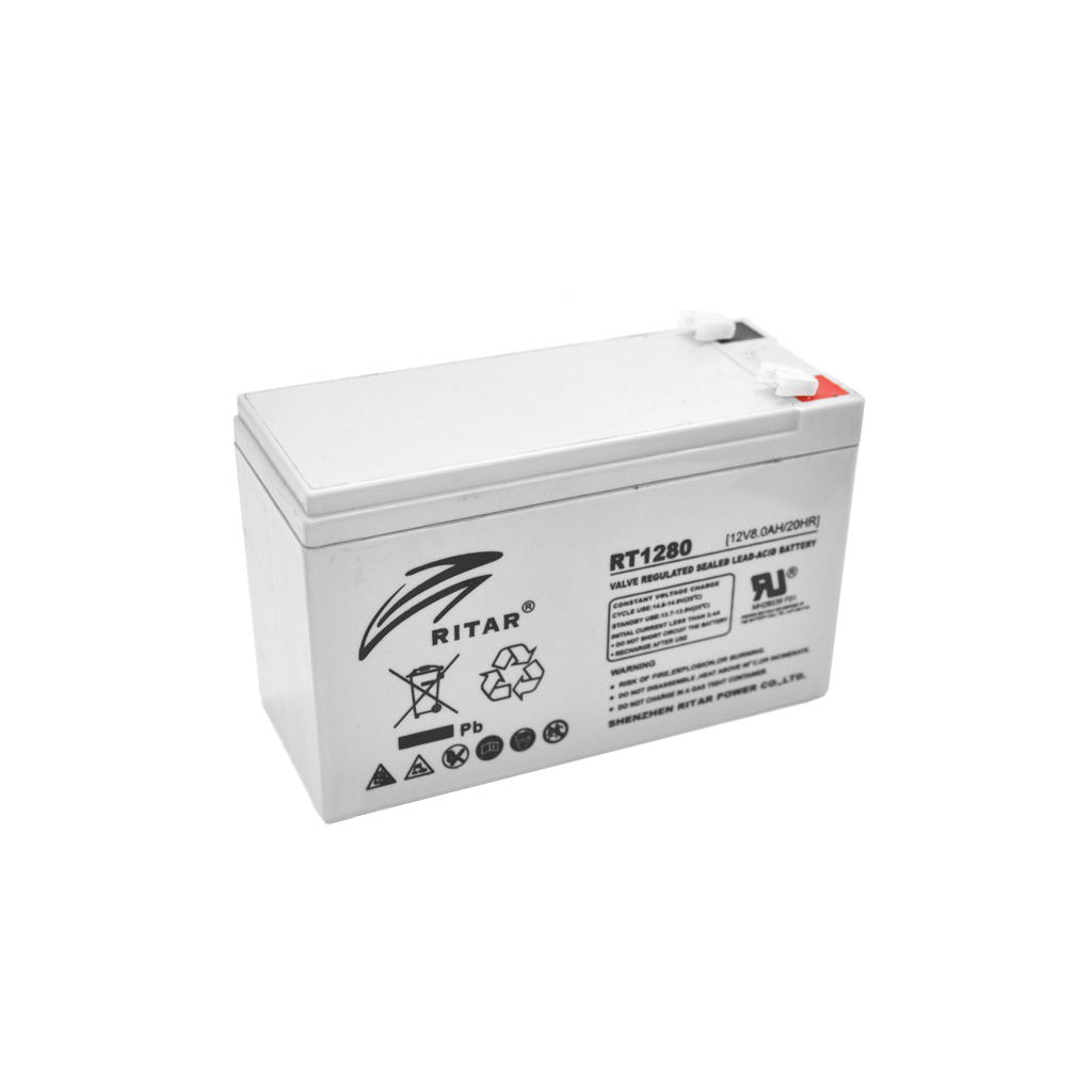 Батарея до ДБЖ Ritar AGM RT1280B, 12V-8Ah (RT1280B) - фото 1