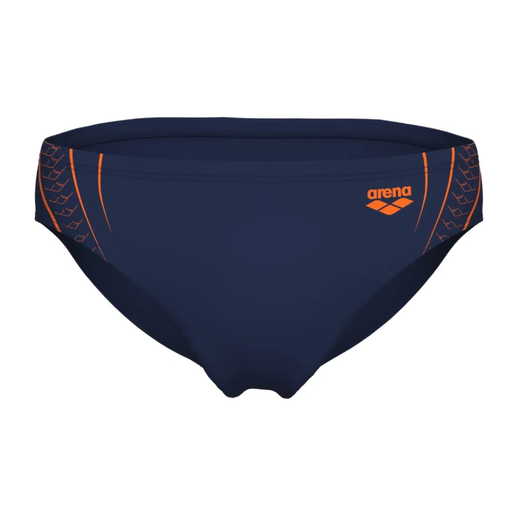 Плавки Arena Double Graphic Swim Briefs 010951-705 темно-синій, помаранчевий 110 (3468337766285) - фото 6 Плавки Arena Double Graphic Swim Briefs 010951-705 темно-синій, помаранчевий 110 (3468337766285) - фото 6