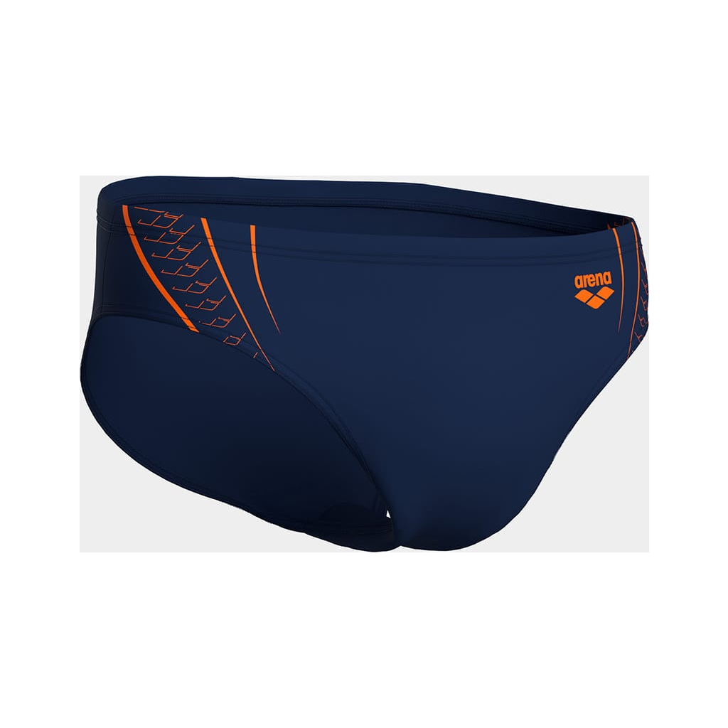 Плавки Arena Double Graphic Swim Briefs 010951-705 темно-синій, помаранчевий 110 (3468337766285) - фото 8 Плавки Arena Double Graphic Swim Briefs 010951-705 темно-синій, помаранчевий 110 (3468337766285) - фото 8
