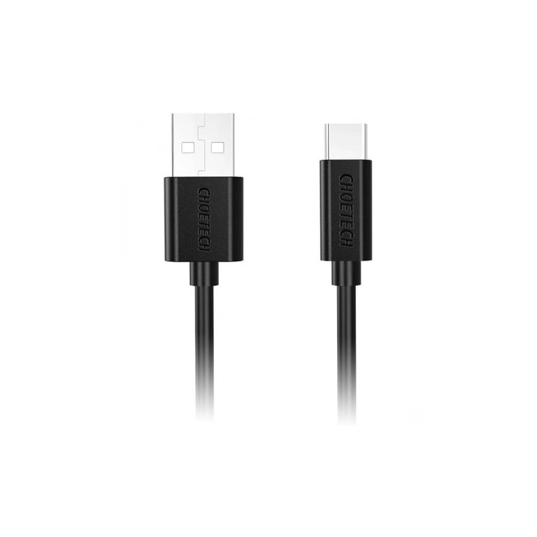Дата кабель USB 2.0 AM to USB-C 3.0m 18W PVC black Choetech (AC0004-BK) - фото 1