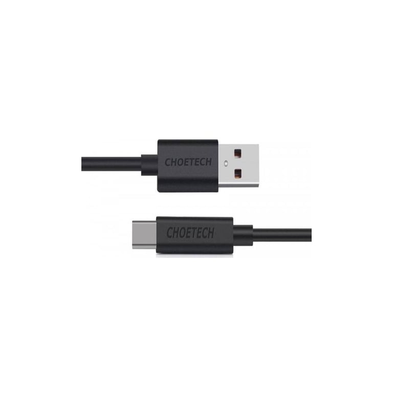 Дата кабель USB 2.0 AM to USB-C 3.0m 18W PVC black Choetech (AC0004-BK) - фото 2