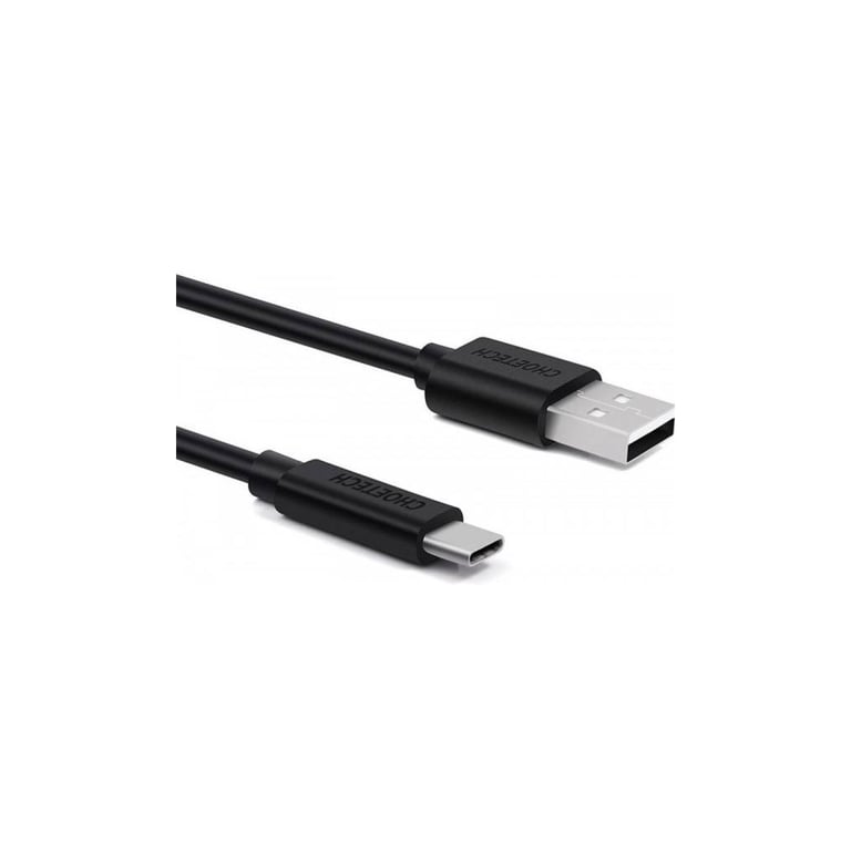 Дата кабель USB 2.0 AM to USB-C 3.0m 18W PVC black Choetech (AC0004-BK) - фото 3