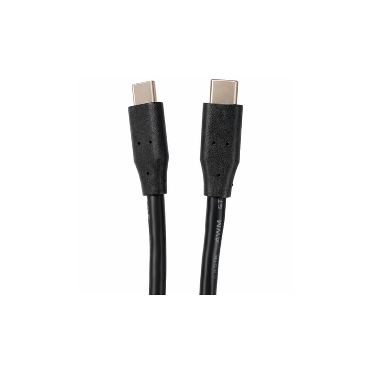 Дата кабель USB-C to USB-C 1.0m 60W black Kingda (KD-UCUC3002-1m) - фото 1