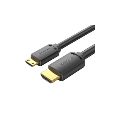 Кабель мультимедійний HDMI M to HDMI mini M 2.0m V2.0 4K60Hz 18Gbps HDR Dolby Vention (AGHBH) - фото 1