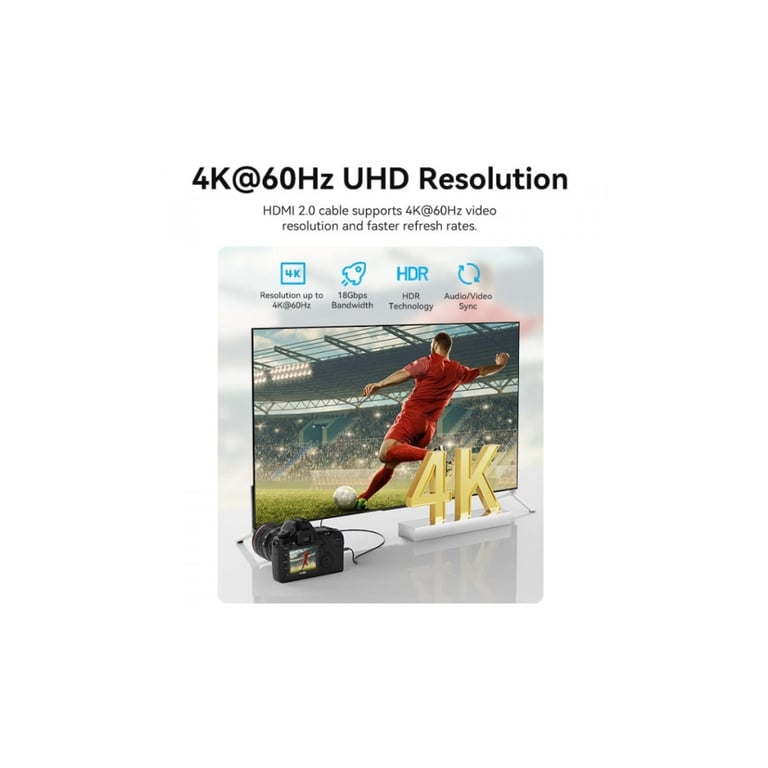 Кабель мультимедійний HDMI M to HDMI mini M 2.0m V2.0 4K60Hz 18Gbps HDR Dolby Vention (AGHBH) - фото 5