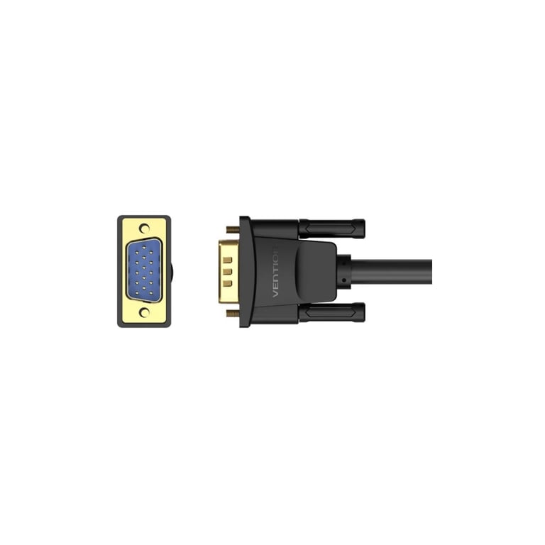 Кабель мультимедійний VGA M to VGA M 1.0m ferrite black Vention (DAEBF) - фото 2
