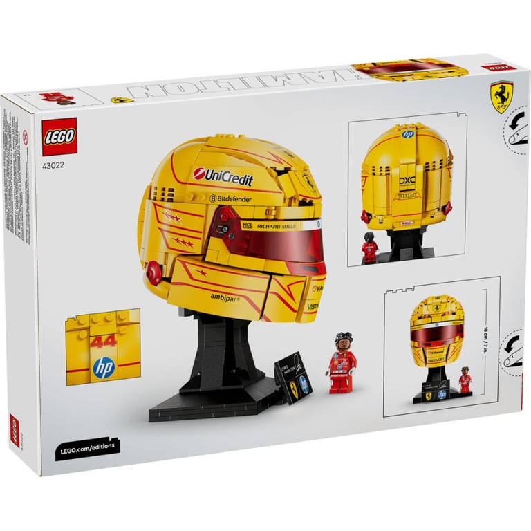 Конструктор LEGO Editions Formula 1 Шолом Льюїса Гамільтона з команди Scuderia Ferrari HP (43022-) - фото 8