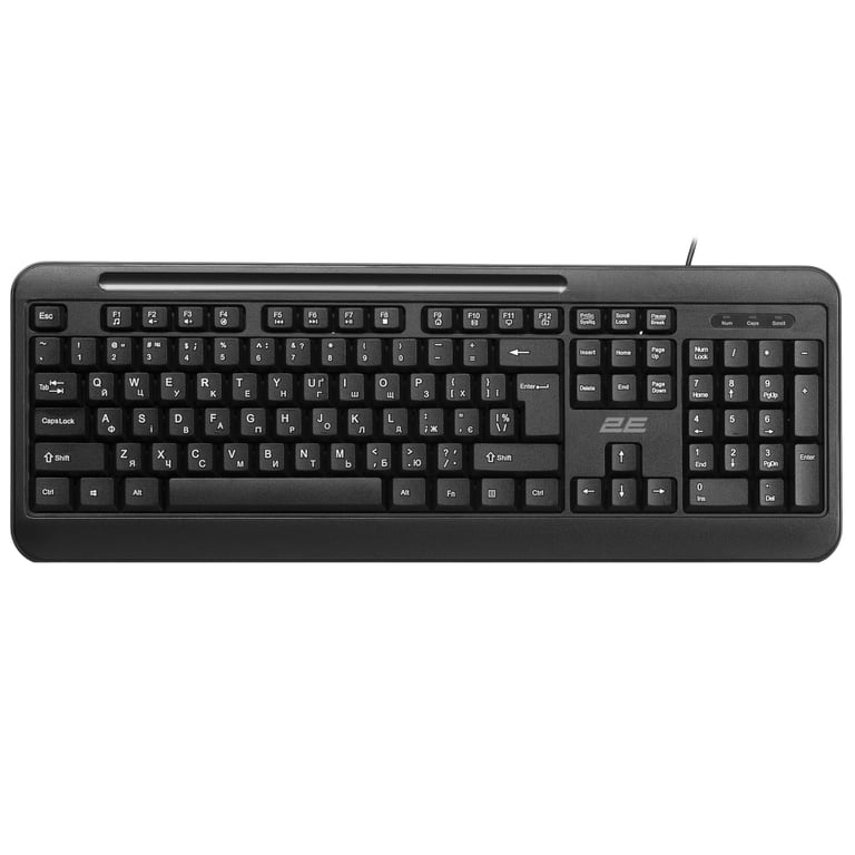 Клавіатура 2E KM1040 USB UA Black (2E-KM1040UB_UA) - фото 1