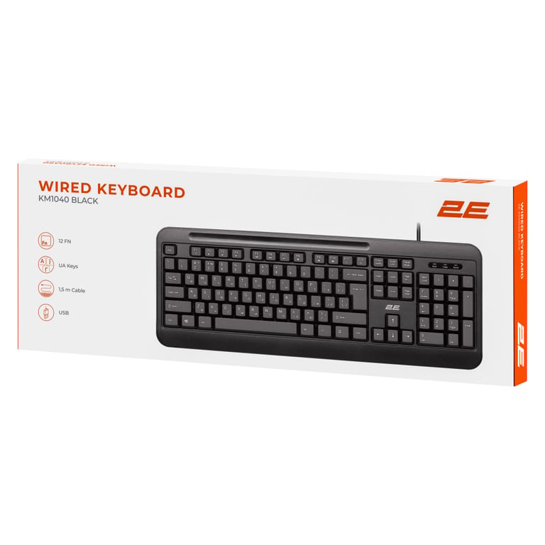 Клавіатура 2E KM1040 USB UA Black (2E-KM1040UB_UA) - фото 8