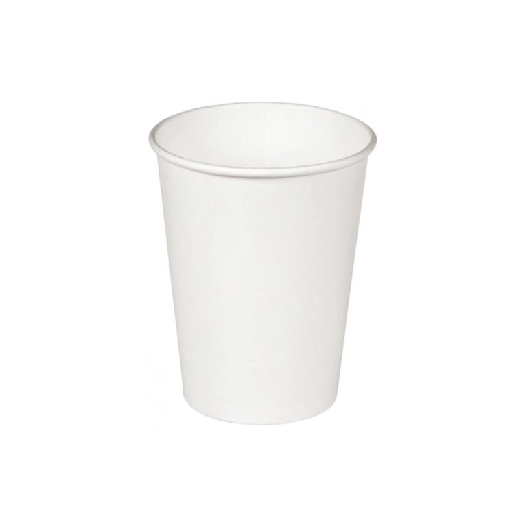Стакани одноразові Україна паперові 175 мл 50 шт білі (CUP175WT) - фото 1