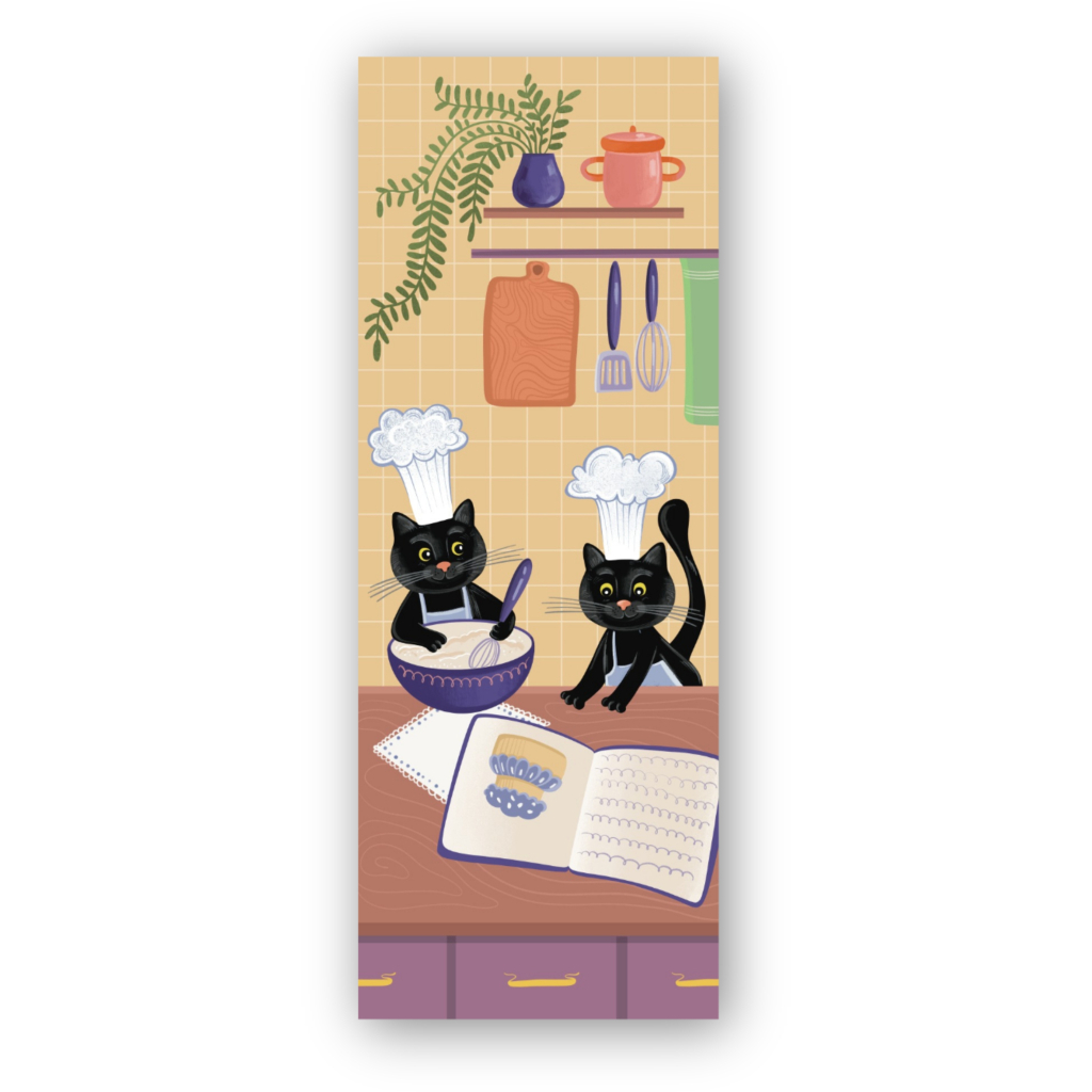Закладки для книг Люцинка "Котенята. Кухня" 1 шт. (ЛК000000130) (2000000000130) - фото 1
