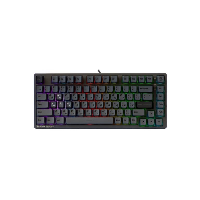Клавіатура A4Tech Bloody MS76 USB UA Iron Grey (4711421003292) - фото 1