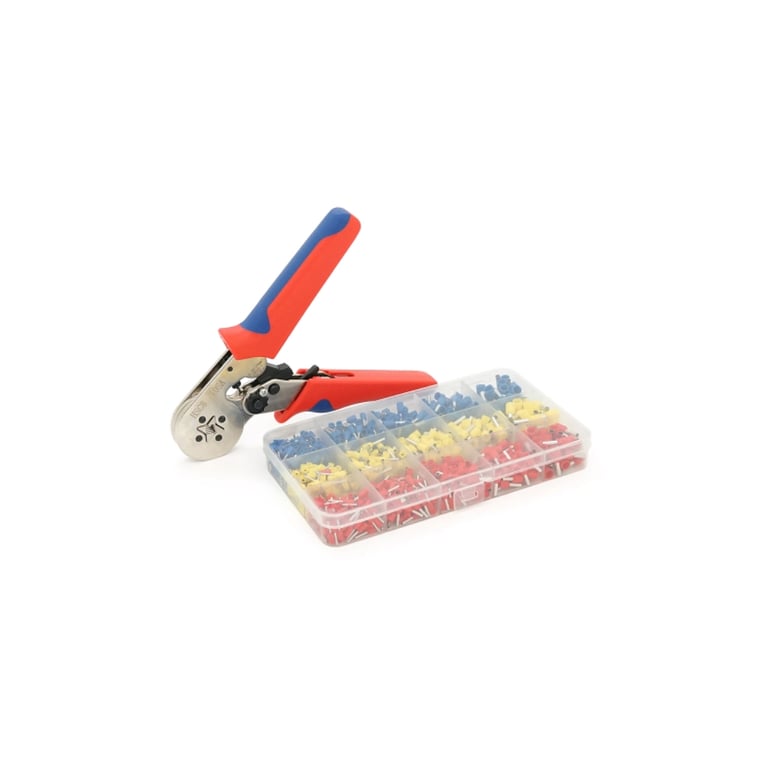 Затискач для клем CINLINELE HCS8 10SA, blue-red, набір наконечників VE0508 VE1508 VE1008 VE4009 VE2508 (HCS8 10SA+VE1020) - фото 4
