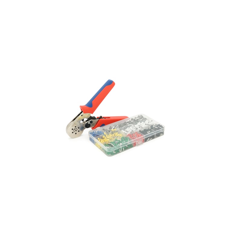 Затискач для клем CINLINELE HCS8 6-6A, red, набір наконечників VE0508 VE7508 VE1008 VE1508 VE2508 VE4009 VE6102 (HCS8 6-6A+VE780) - фото 3
