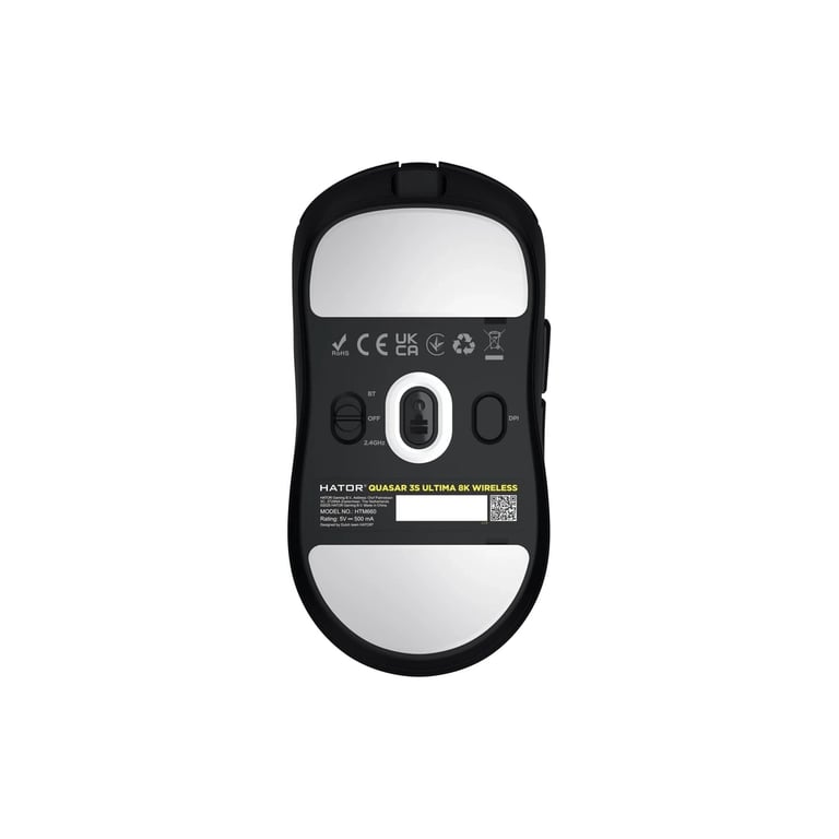 Мишка Hator Quasar 3S Ultima 8K Wireless/Bluetooth/USB Black (HTM660) - фото 6