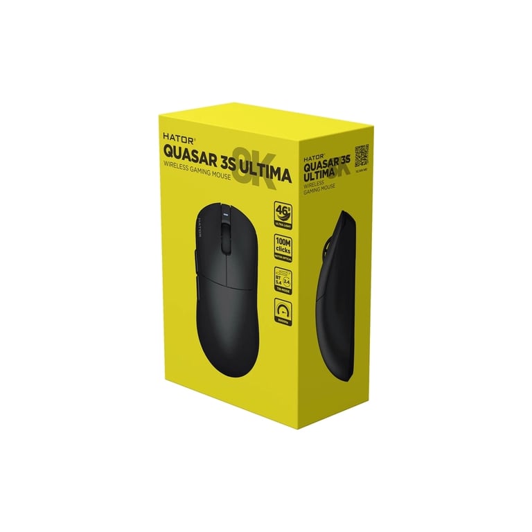 Мишка Hator Quasar 3S Ultima 8K Wireless/Bluetooth/USB Black (HTM660) - фото 7