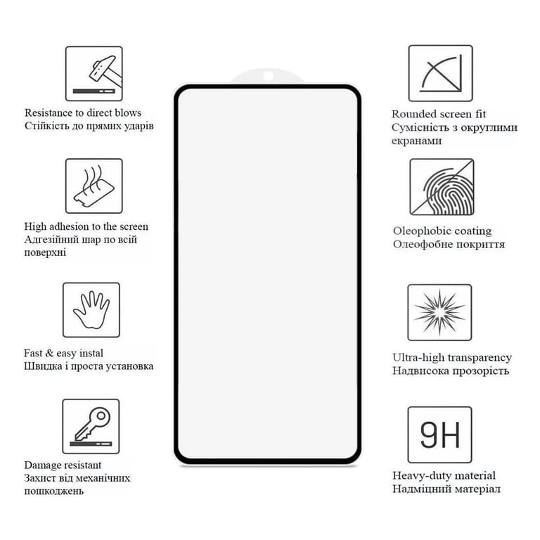 Скло захисне Drobak Xiaomi Redmi Note 15 Pro Black (151556) - фото 5