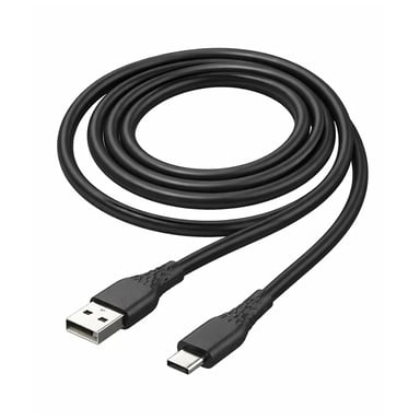 Дата кабель USB 2.0 AM to USB-C 1.0m 3A textured PVC black ColorWay (CW-CBUC094-BK) - фото 1
