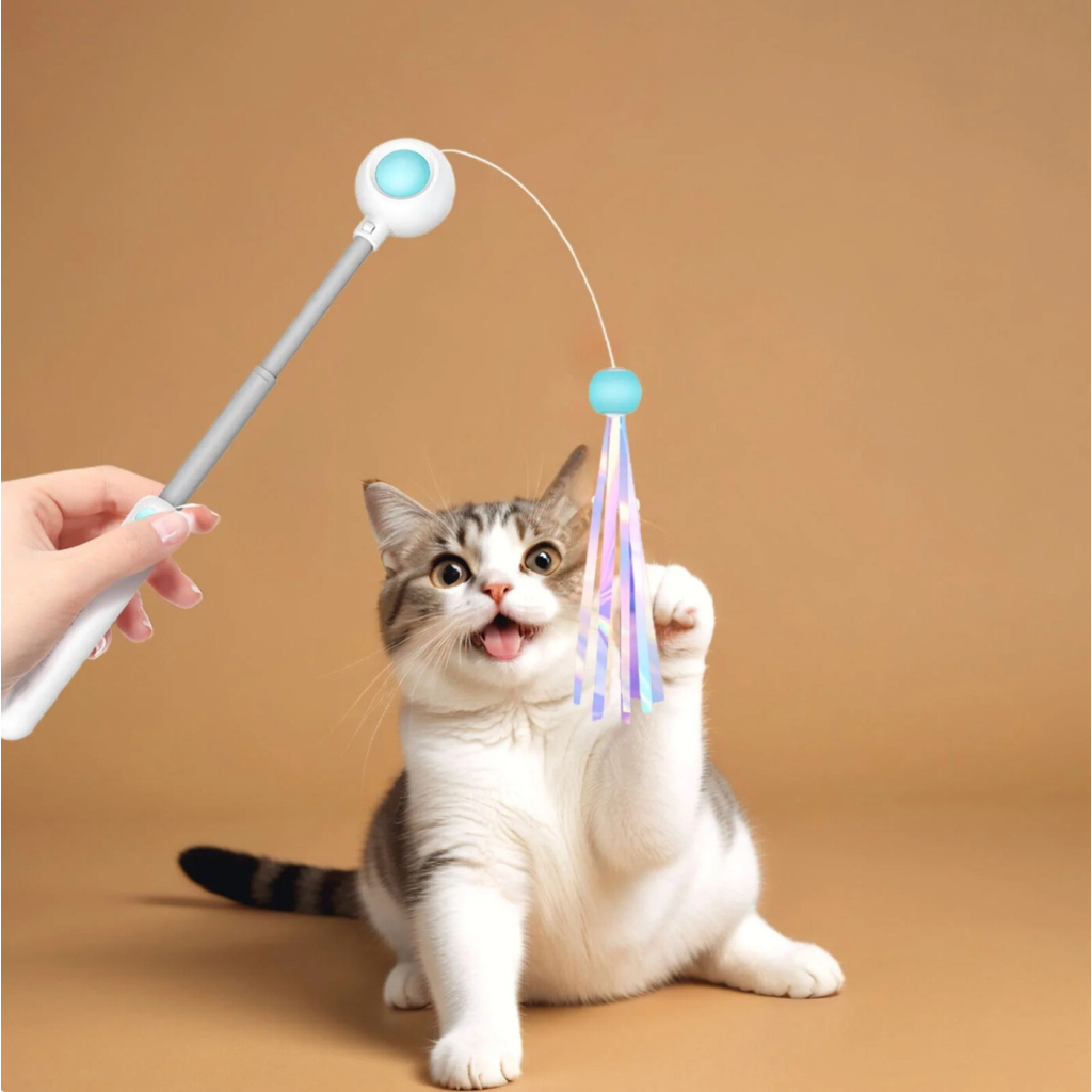 Іграшка для котів Petgravity Інтерактивна висувна вудочка з лазером блакитна (PG-CT053B) - фото 8 Іграшка для котів Petgravity Інтерактивна висувна вудочка з лазером блакитна (PG-CT053B) - фото 8