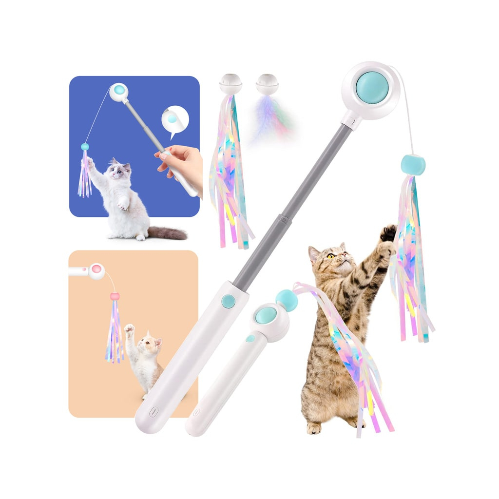 Іграшка для котів Petgravity Інтерактивна висувна вудочка з лазером блакитна (PG-CT053B) - фото 9 Іграшка для котів Petgravity Інтерактивна висувна вудочка з лазером блакитна (PG-CT053B) - фото 9