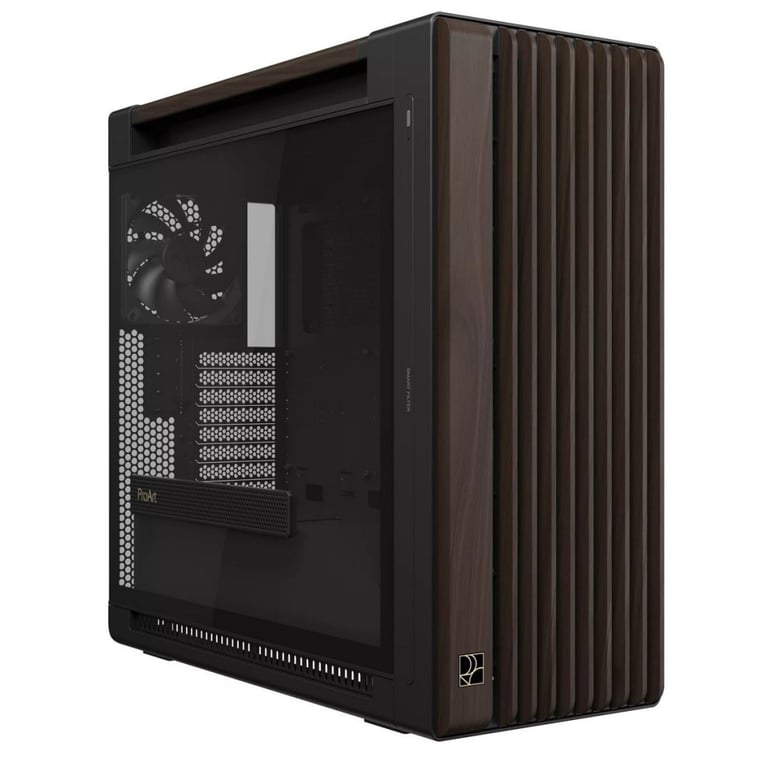 Корпус для ПК ASUS ProArt PA602 Walnut Wood Tempered Glass Modern Black (90DC00J0-B09030) - фото 2