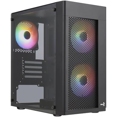 Корпус для ПК AeroCool Hexform-G-BK-v2 Black 600W (ACCX-PV38004.11) - фото 1