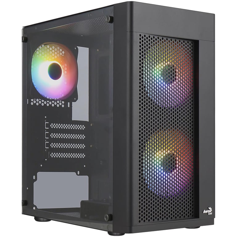 Корпус для ПК AeroCool Hexform-G-BK-v2 Black 600W (ACCX-PV38004.11) - фото 1