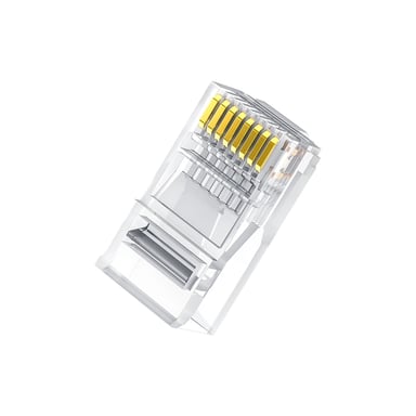 Конектор RJ45 cat.6 UTP, NW120, 100 шт упаковка, Transparent Ugreen (60558) - фото 1