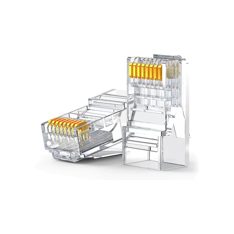 Конектор RJ45 cat.6 UTP, NW120, 100 шт упаковка, Transparent Ugreen (60558) - фото 2