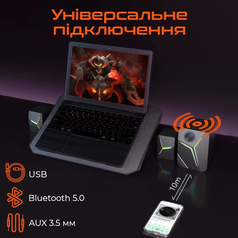 Акустична система Meetion SP2111 Black (MT-SP2111BT-A) - фото 6