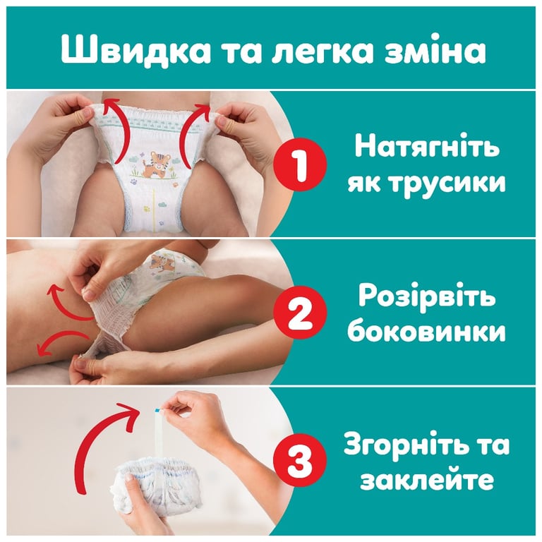 Підгузки Pampers Active Baby Pants Розмір 7 (15+ кг) 108 шт (8006530305747) - фото 7