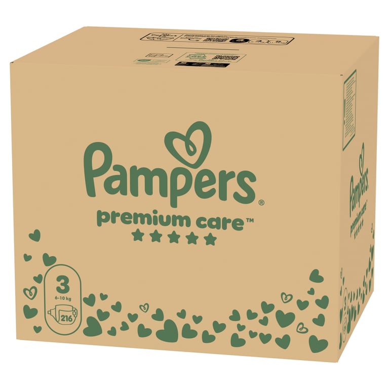 Підгузки Pampers Premium Care Розмір 3 (6-10 кг) 216 шт (8006530223539) - фото 2