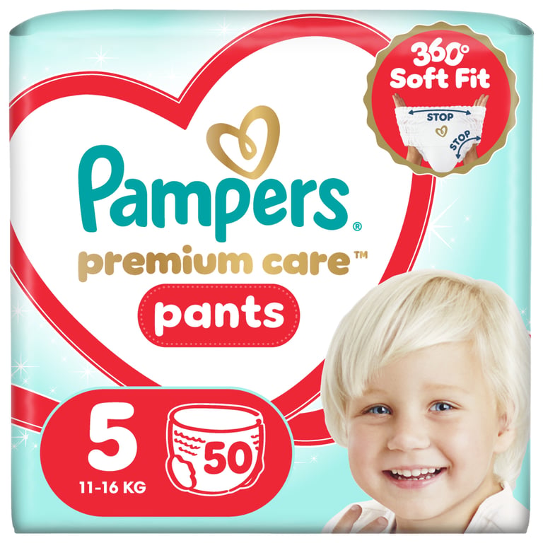 Підгузки Pampers Premium Care Pants Розмір 5 (11-16 кг) 50 шт (8006530320085) - фото 1