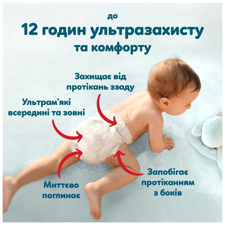 Підгузки Pampers Premium Care Pants Розмір 5 (11-16 кг) 50 шт (8006530320085) - фото 8