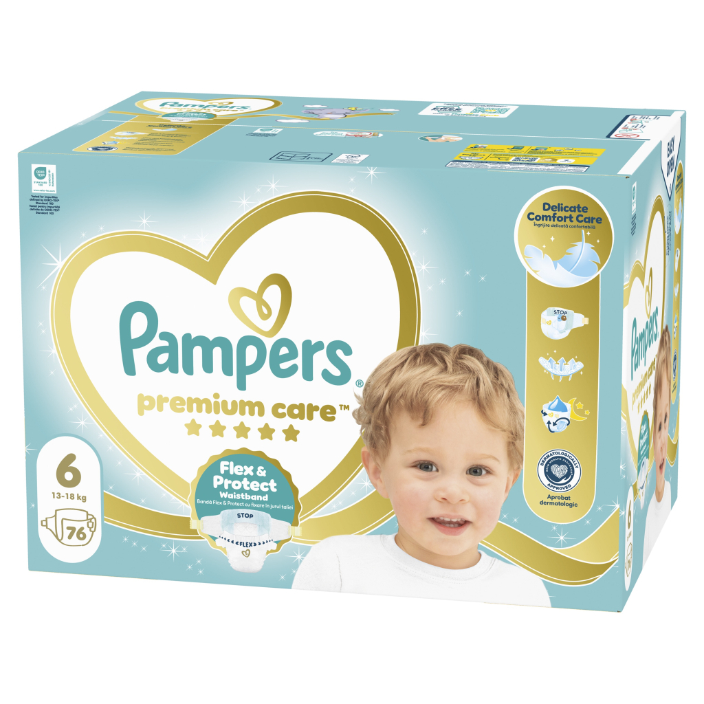 Підгузки Pampers PAMPERS Дитячі підгузники Premium Care Giant (13-18 кг) Мега Упаковка (8006530260176) - фото 2 Підгузки Pampers PAMPERS Дитячі підгузники Premium Care Giant (13-18 кг) Мега Упаковка (8006530260176) - фото 2