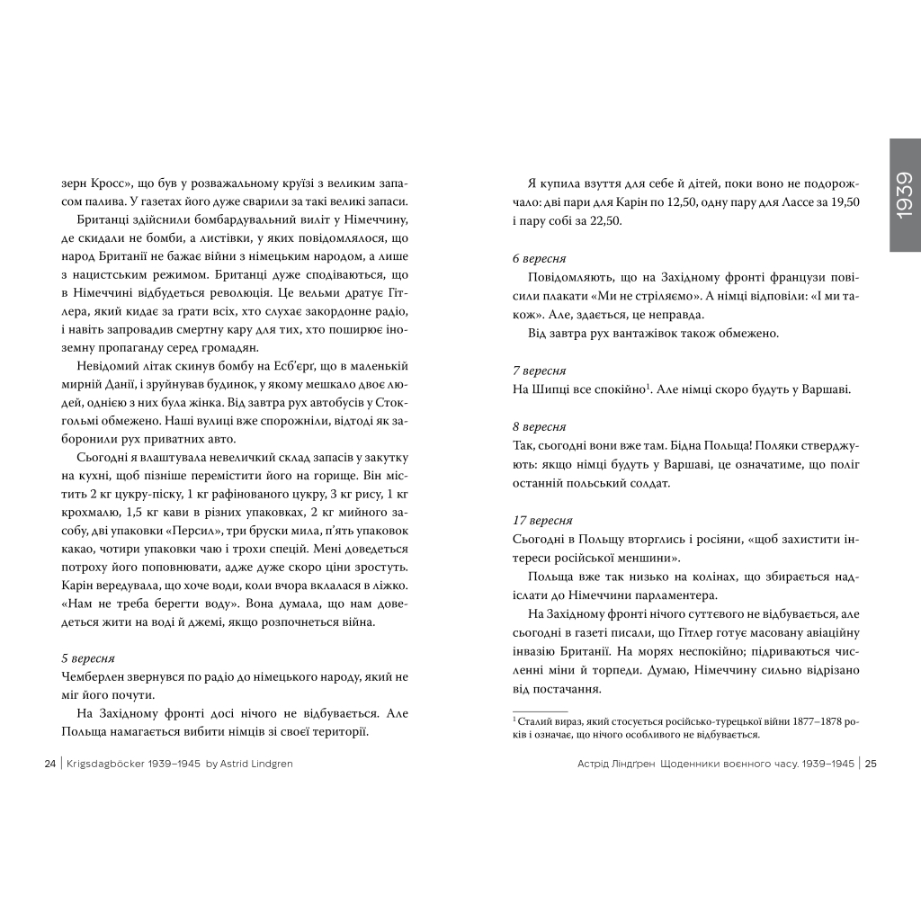 Книга Щоденники воєнного часу. 1939-1945 - Астрід Ліндґрен Видавництво РМ (9786178512972) - фото 4 Книга Щоденники воєнного часу. 1939-1945 - Астрід Ліндґрен Видавництво РМ (9786178512972) - фото 4