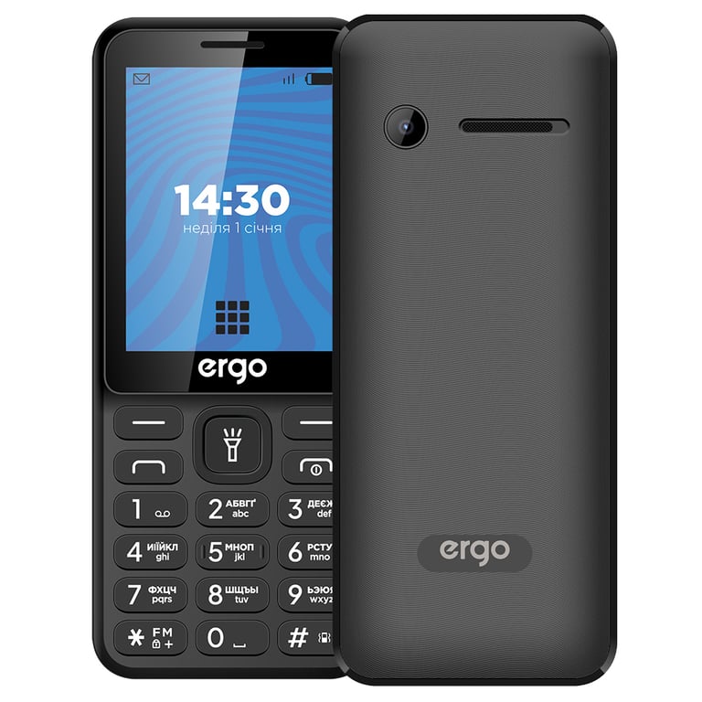 Мобільний телефон Ergo E284 Black - фото 1
