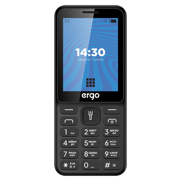 Мобільний телефон Ergo E284 Black - фото 2