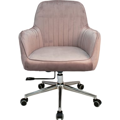 Офісне крісло Примтекс плюс Elion Chrome HL-91 PK, оксамит пудровий (Elion Chrome HL-91 PK) - фото 1