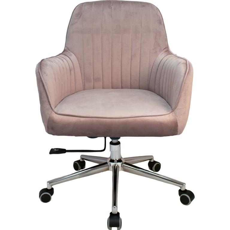 Офісне крісло Примтекс плюс Elion Chrome HL-91 PK, оксамит пудровий (Elion Chrome HL-91 PK) - фото 1