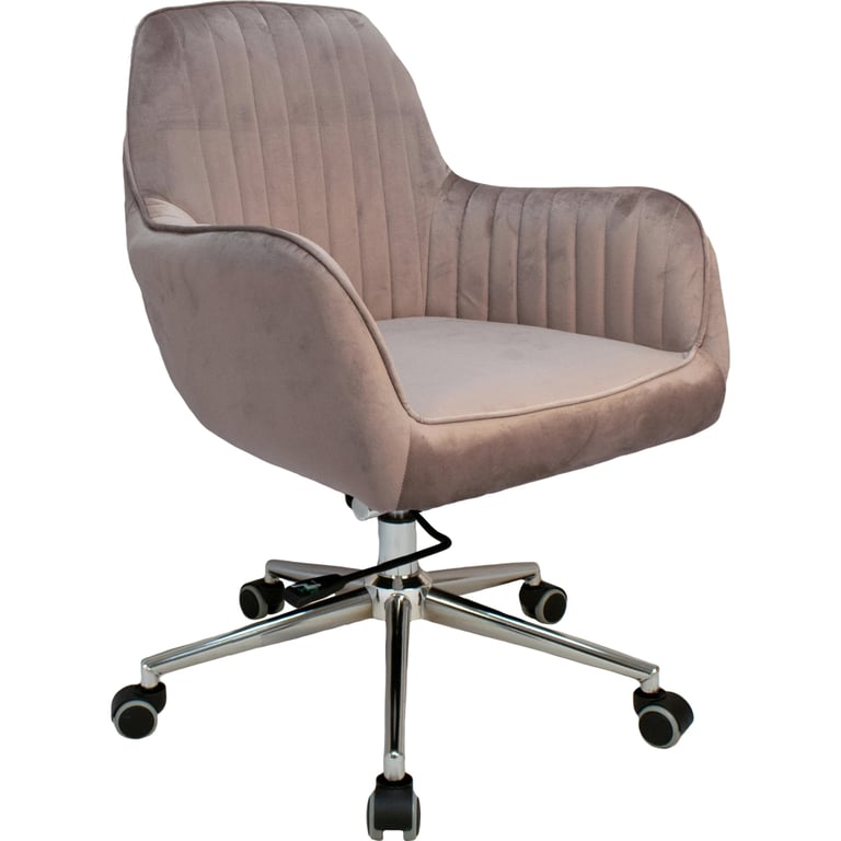 Офісне крісло Примтекс плюс Elion Chrome HL-91 PK, оксамит пудровий (Elion Chrome HL-91 PK) - фото 2