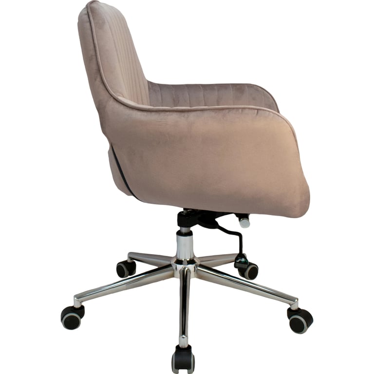 Офісне крісло Примтекс плюс Elion Chrome HL-91 PK, оксамит пудровий (Elion Chrome HL-91 PK) - фото 3
