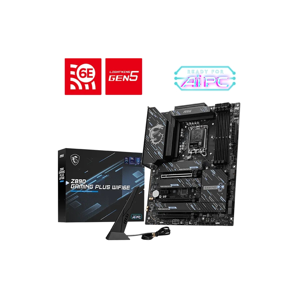 Материнська плата MSI Z890 GAMING PLUS WIFI6E - фото 5 Материнська плата MSI Z890 GAMING PLUS WIFI6E - фото 5