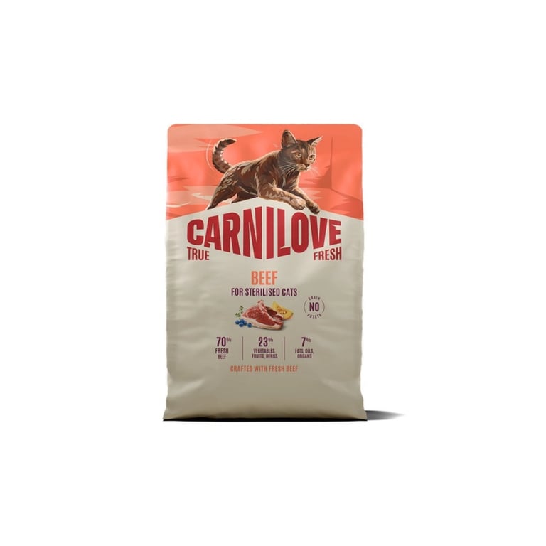 Сухий корм для кішок Carnilove True Fresh Beef Sterilised 2 кг (8595602582174) - фото 1