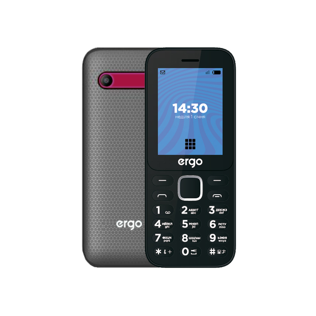 Мобільний телефон Ergo E241 Red - фото 1 Мобільний телефон Ergo E241 Red - фото 1