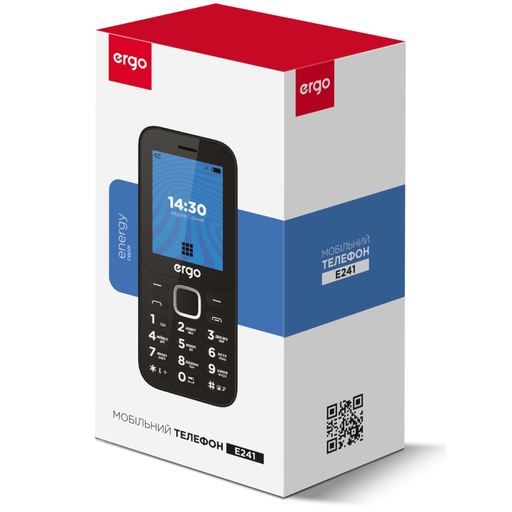 Мобільний телефон Ergo E241 Red - фото 5 Мобільний телефон Ergo E241 Red - фото 5