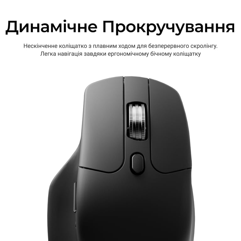 Мишка Keychron M6S Wireless/Bluetooth/USB Black (M6S-A72) - фото 7