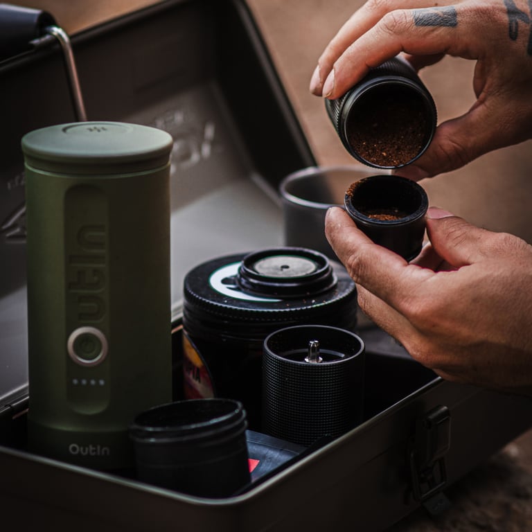 Портативна кавоварка Outin Nano Espresso Machine OTEM-01 Forest Green (OTEM-01-FG) - фото 10
