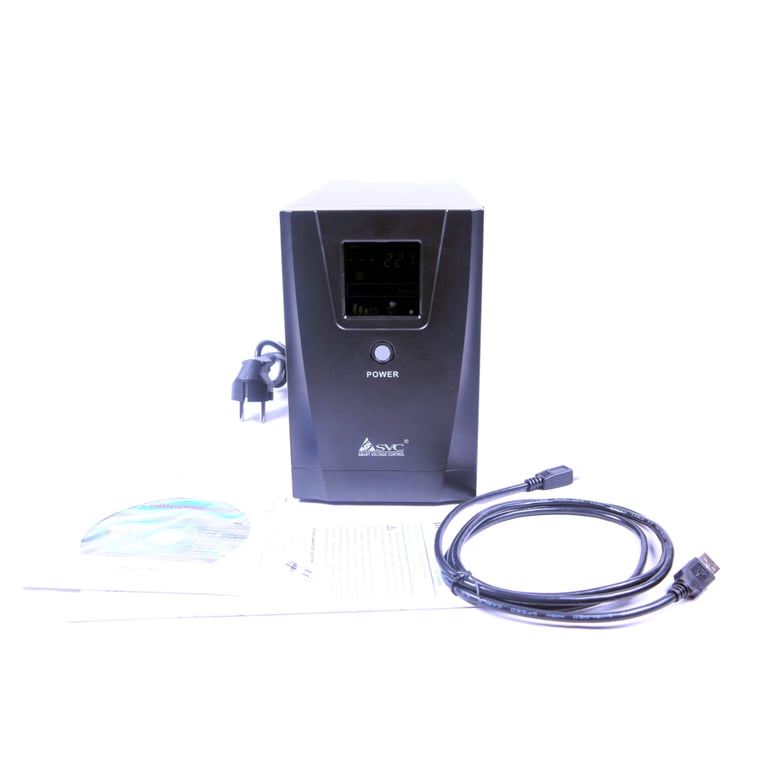 Пристрій безперебійного живлення SVC VP-1250-LCD 1250VA (VP-1250-LCD) - фото 2