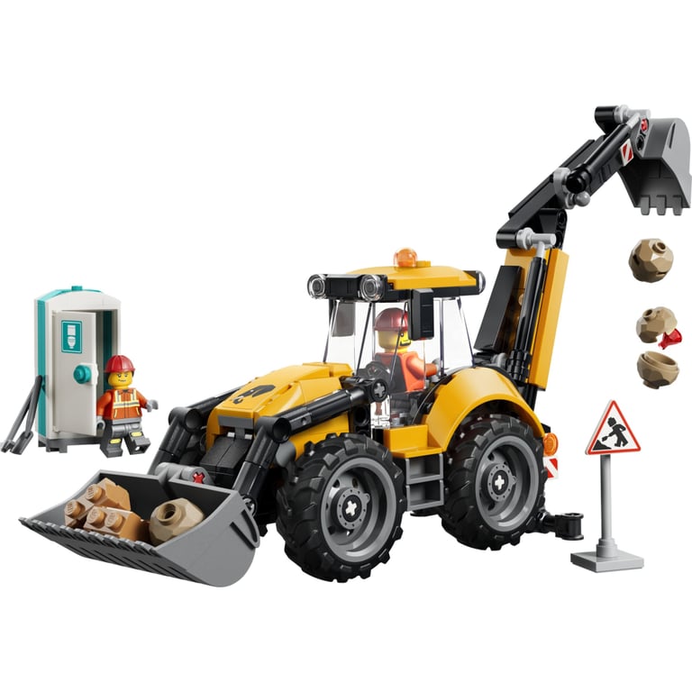 Конструктор LEGO City Жовтий екскаватор-навантажувач (60480) - фото 2